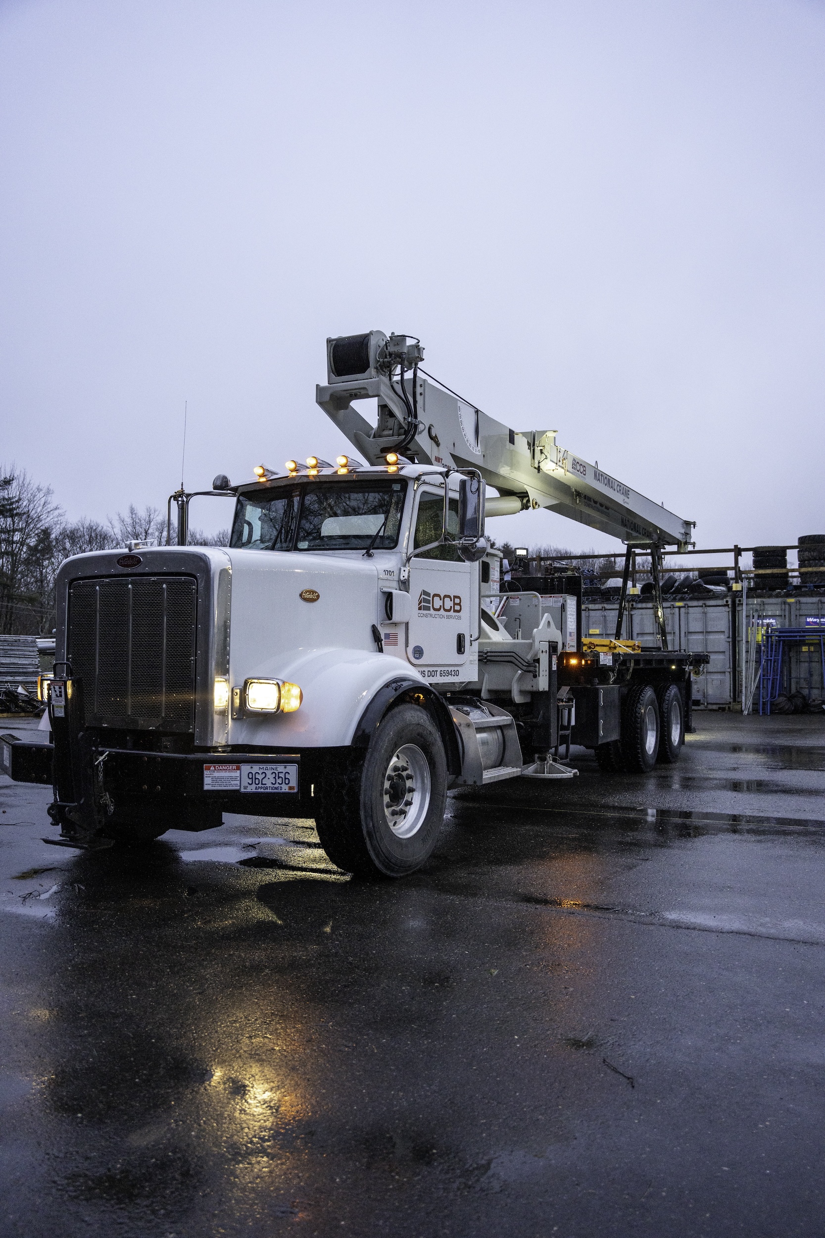 A CCB crane truck